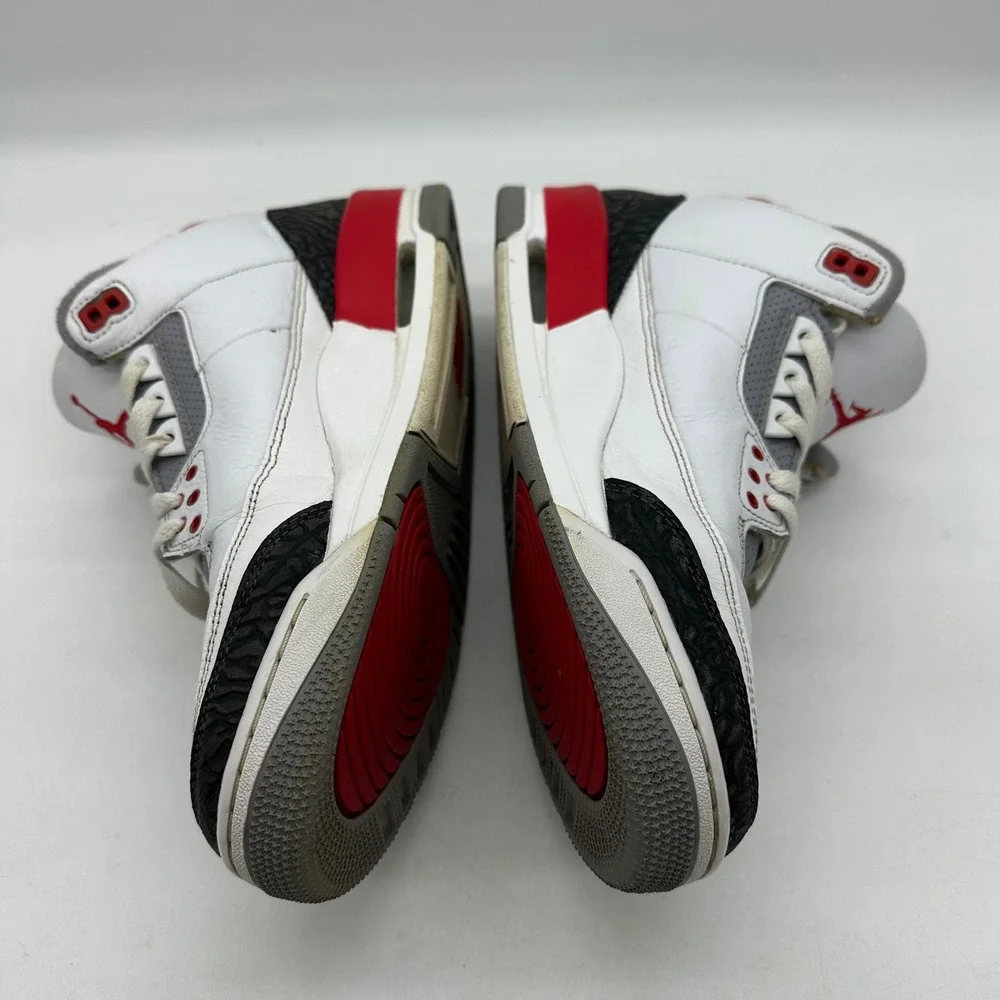 Nike Air Jordan DN3707-160 Mens Size 11 Retro 3 Fire Red Elephant Print Sneakers